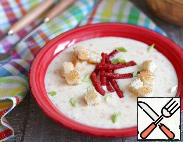 Cheese Soup-Puree on Meat Broth Recipe