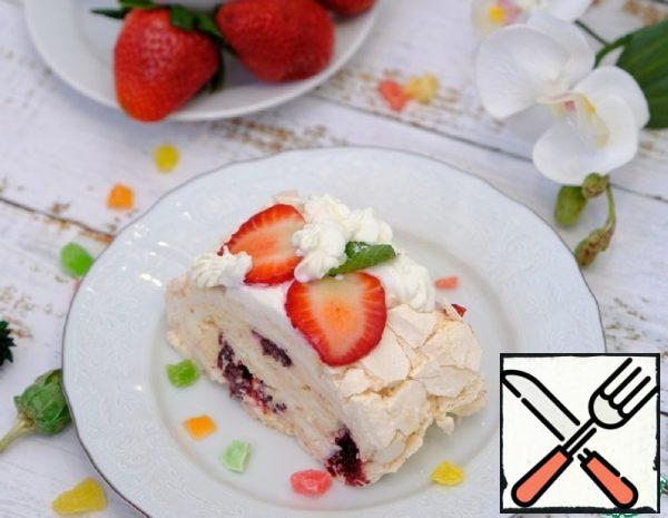 Meringue Roll with Berry Confit Recipe