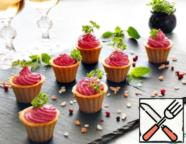 Tartlets with Cream Cheese and Beetroot Recipe