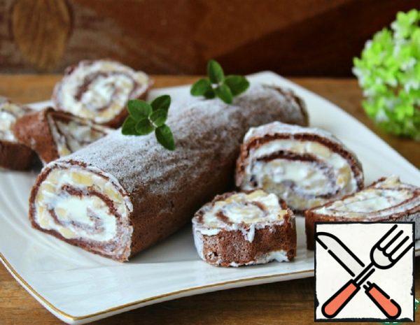 Chocolate Roll without Flour and Sugar Recipe