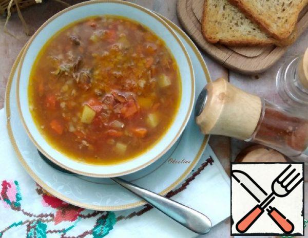 Soup with Buckwheat and Sprat Recipe