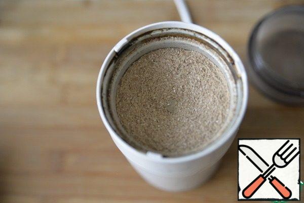 If you have ready-made buckwheat flour, then take it. I was grinding grits in a coffee grinder.