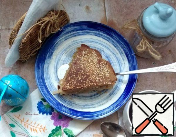 Onion Pie with Cabbage and Cheese Recipe