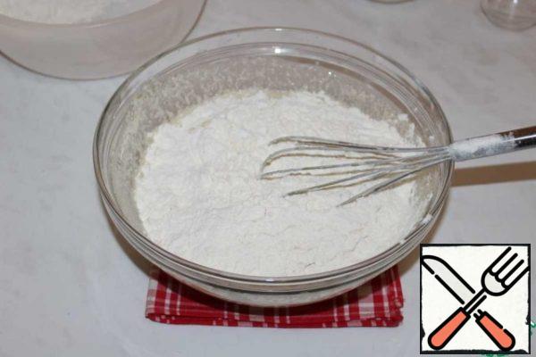 Add flour and salt.