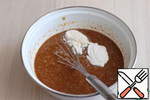 Add 2 tablespoons of flour, 1 tablespoon of starch.