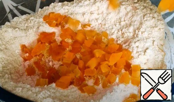 Add to the flour mixture.