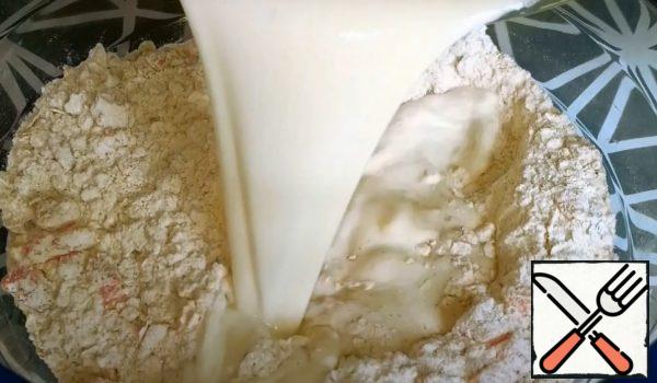 Add flour.