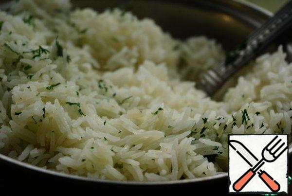 Then stir.
Look at the result! Well, just rice to rice!