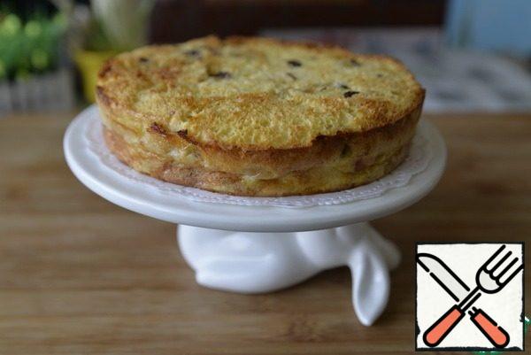 Serve the charlotte with tea, coffee, hot or cold.