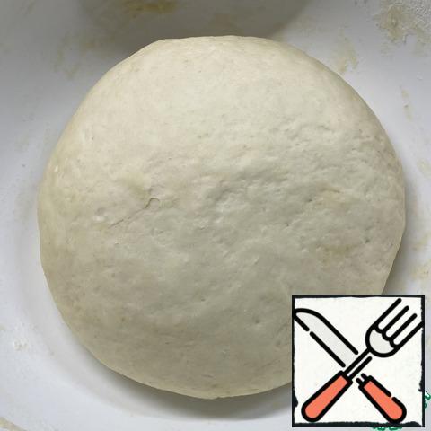 The dough came up and doubled in size.