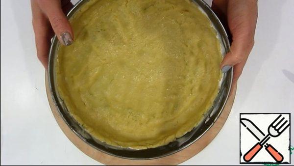 Knead the dough and put it in a mold.
Put it in the refrigerator.