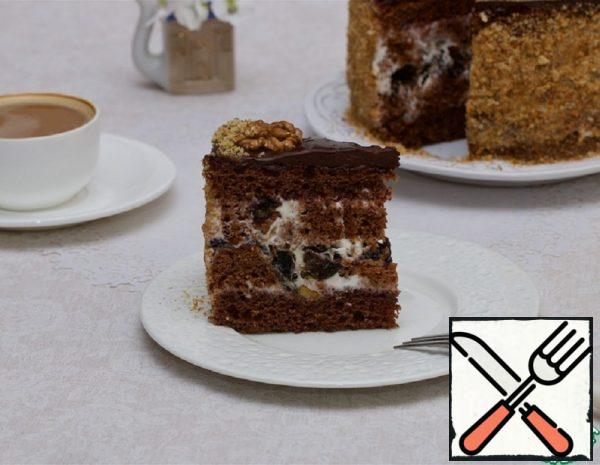 Sour Cream Cake "Nut in Prunes" Recipe