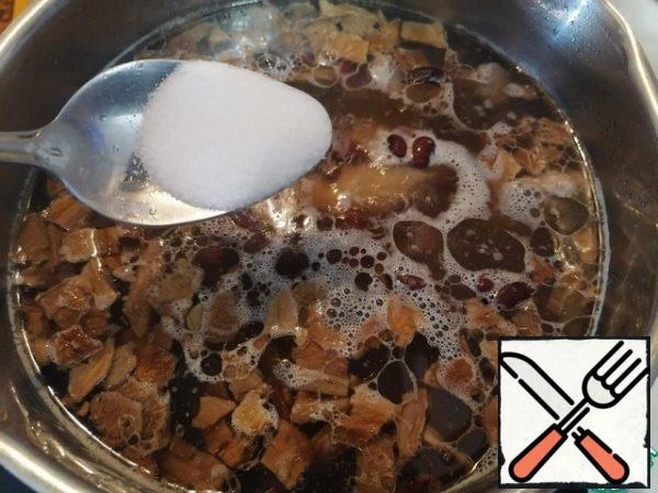 Sprinkle with salt and pepper to taste.