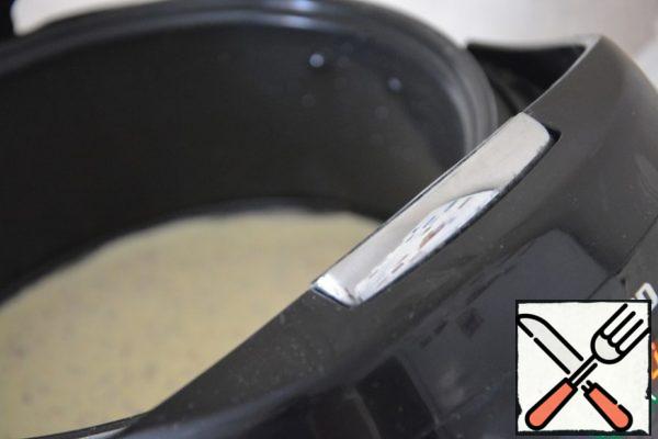 Install it in a slow cooker. Set the Baking mode for 1.5 hours.