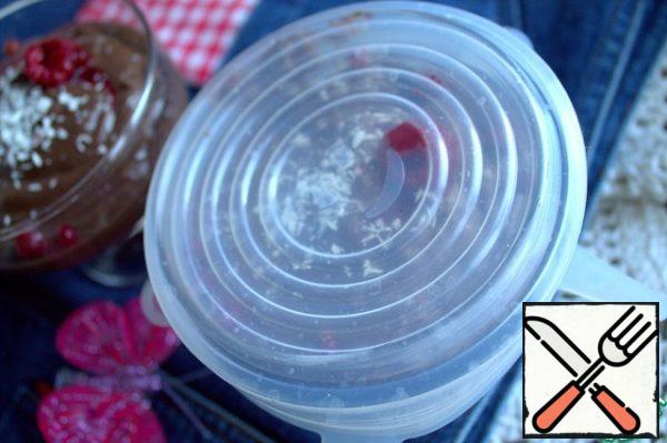 Cover with any lid or saucer and refrigerate.