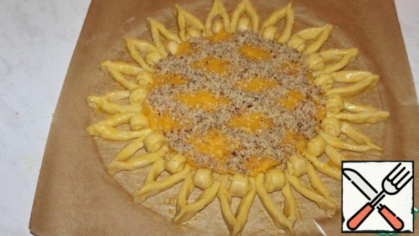 Sprinkle chopped walnuts on top.