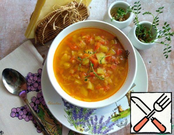 Pea Curry Soup with Ginger Recipe