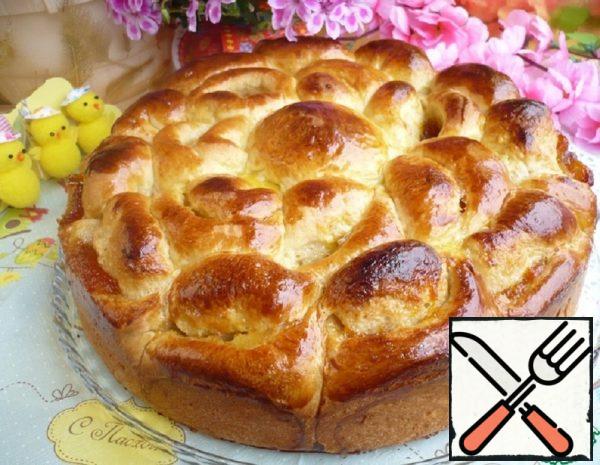 Pie-Buns with Jam and Raisins Recipe