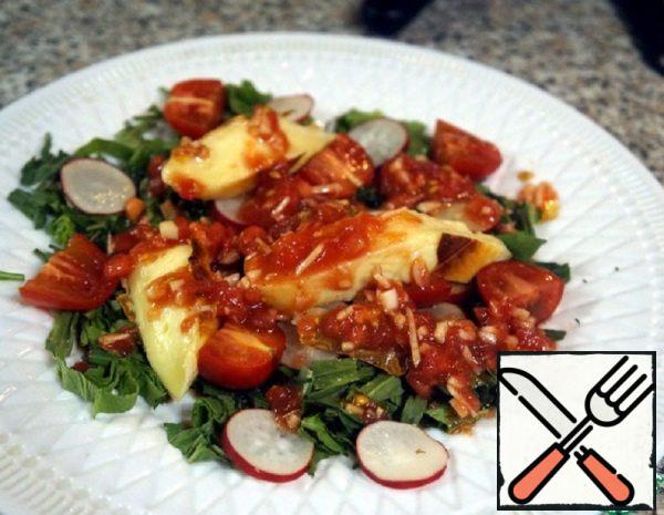 Salad with grilled Cheese Recipe