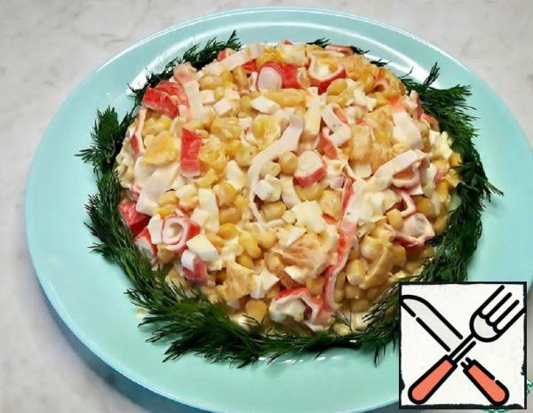 Royal Salad with Crab Sticks Recipe