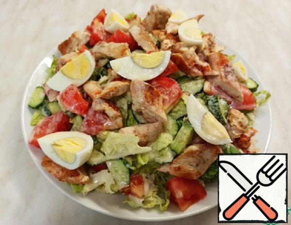 Chinese Cabbage Salad with Chicken Recipe