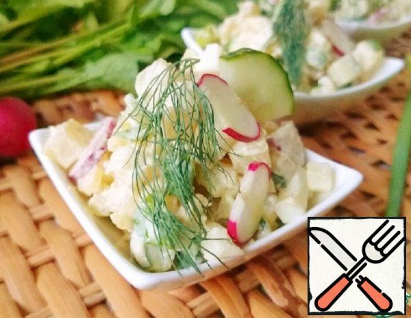 Potato Salad with Radish Recipe