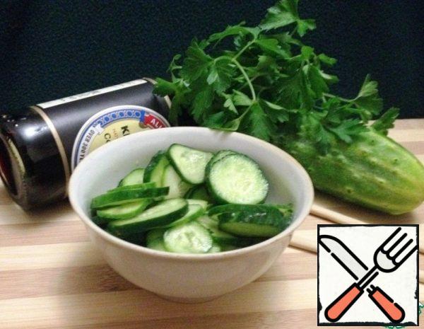 Cucumbers with Wasabi and Rice Vinegar Recipe