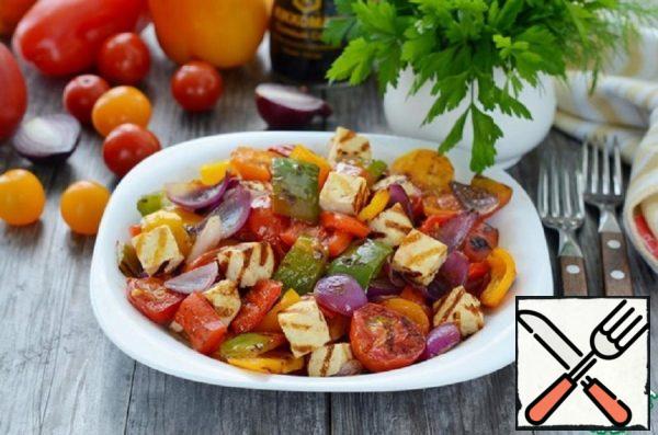 Warm Salad with grilled Cheese Recipe