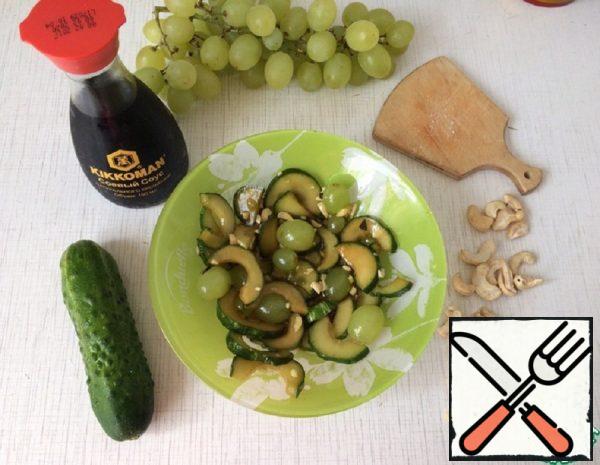Cucumber Salad with Grapes Recipe