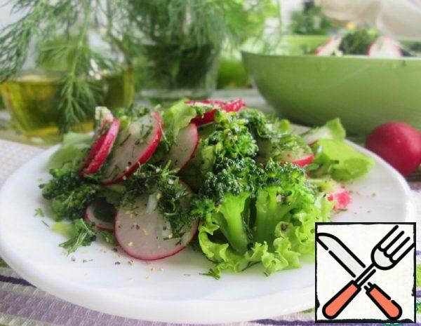 Salad with Broccoli and Radish Recipe