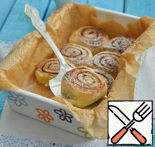 Bake in a preheated 180°C oven for about 15-20 minutes until Golden. You can sprinkle with powdered sugar when serving or serve with a sweet sauce.