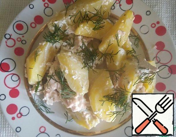 Fish Baked with Potatoes Recipe