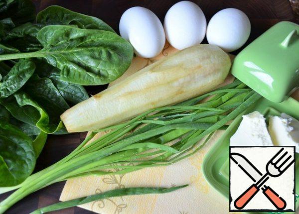 To prepare the products.
Wash the greens, dry them, and peel the eggplant.
P.S.: I do not throw away the skins, I dry them, grind them and use them.