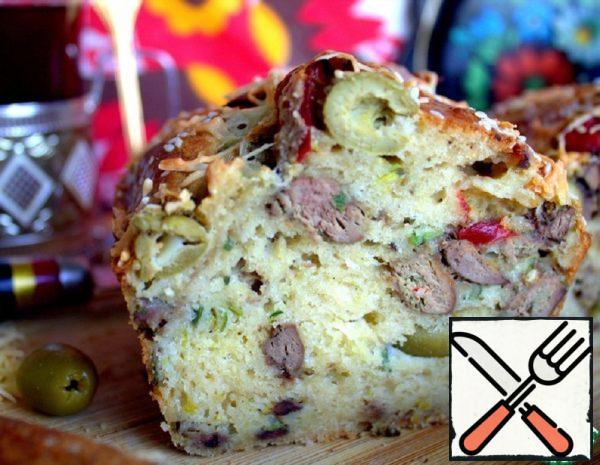 Liver Bread with Olives Recipe