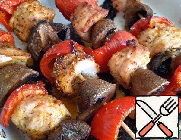 Kebabs with Turkey Smoke in the Oven Recipe