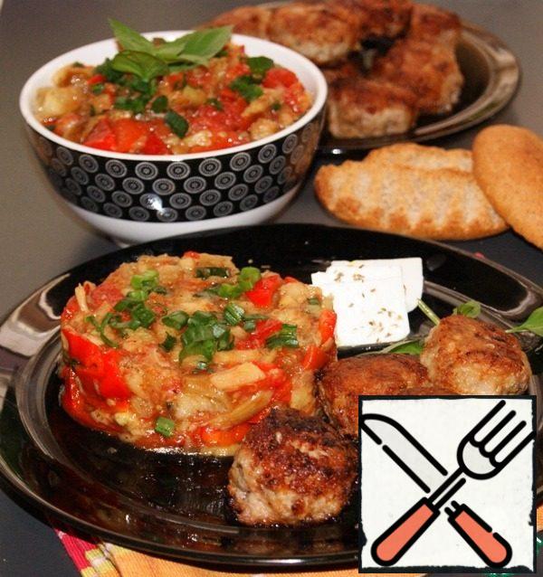 Serve with grilled salad, feta cheese, crackers or bread.
Here is such a simple, but, believe me, a very delicious dinner we have turned out! Highly recommended!