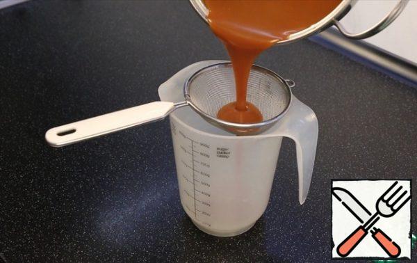I filter it through a sieve.