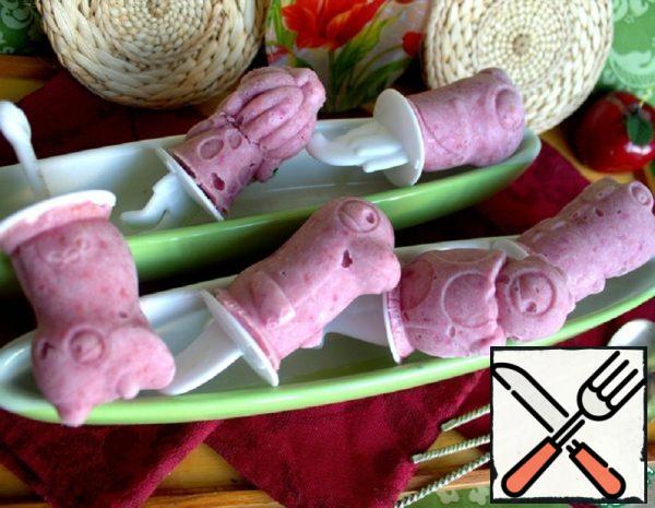 Ice Cream "Pineapple and Raspberry" Recipe