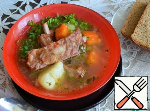 Stew with Smoked Ribs Recipe