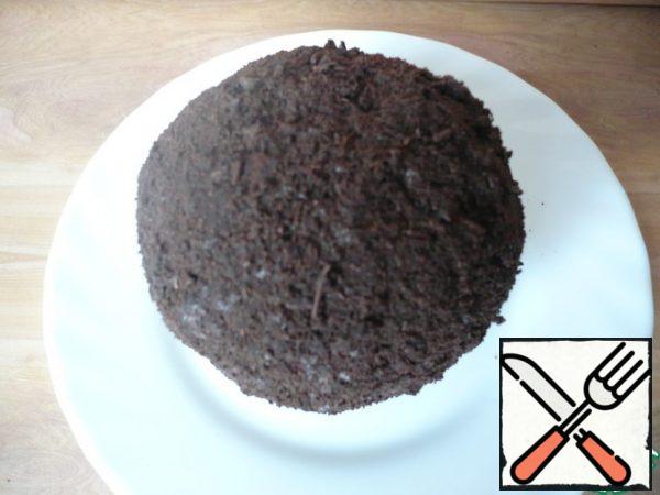 Place the finished ball on a plate and place it in the freezer for 1 hour and 30 minutes until completely solidified. (Repeat the same with the remaining ingredients).