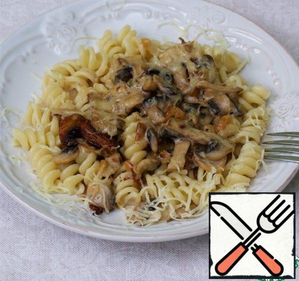 Pasta with Bacon and Mushrooms Recipe