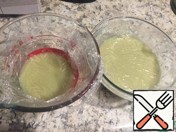 Pour the mixture into a saucepan and heat for 5 minutes. Slowly, very gradually add the xanthan gum, whisking in parallel with a whisk until it completely dissolves.

Pour the resulting mixture into another bowl through a sieve. Cover with cling film so that it fits snugly directly to the mixture. Allow to cool.