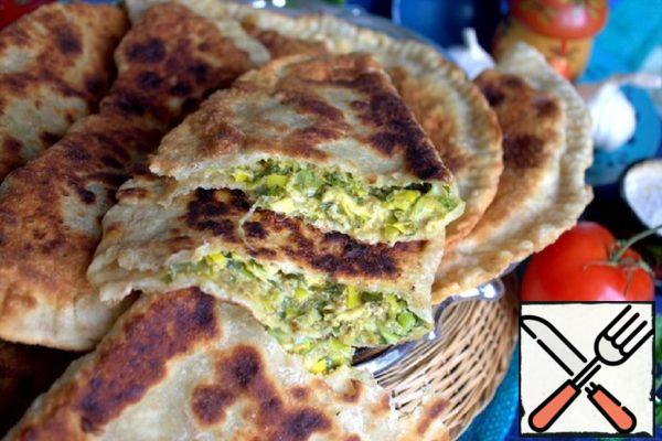 Chebureks with Cheese and Herbs Recipe