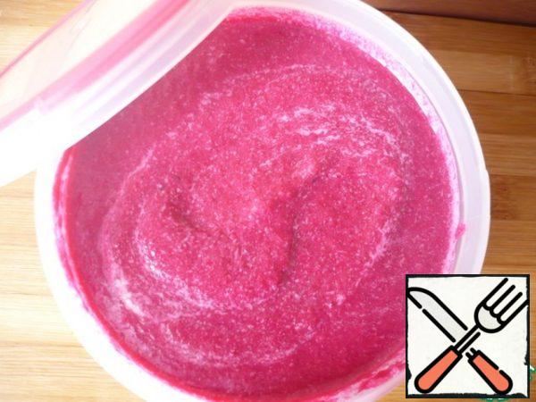 Pour the beetroot soup into a container and refrigerate. Cool it for at least 1 hour before serving.
