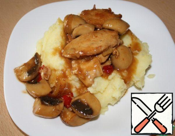 Chicken Breast with Vegetables in Chinese Recipe