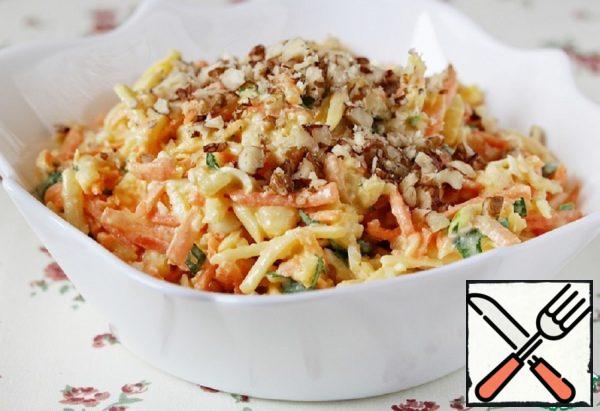 Vegetable Salad with Cheese Recipe