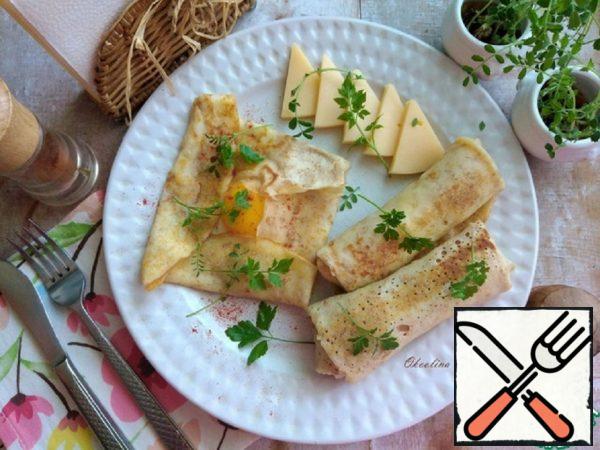 Oatmeal with Fried Eggs for Breakfast Recipe