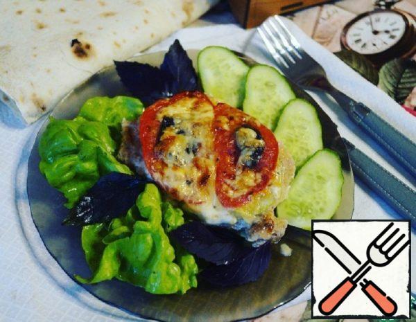 Pork baked with Vegetables under Cheese Recipe