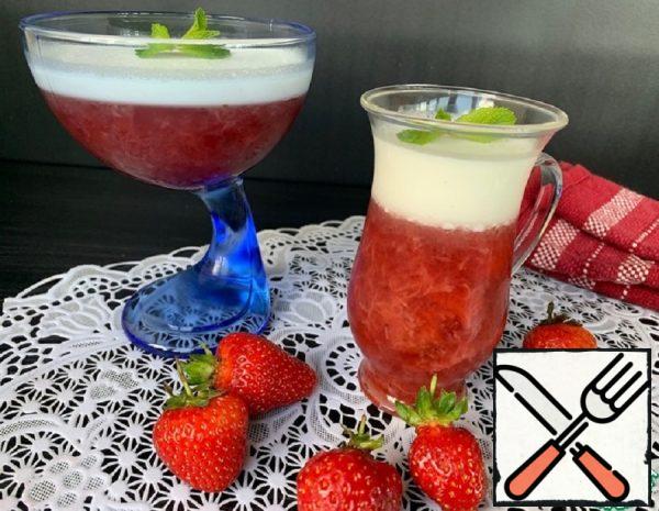 Dessert-Jelly "Strawberry in the Clouds" Recipe