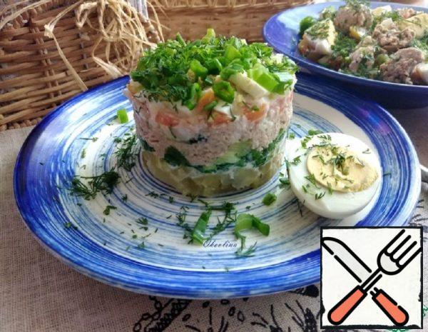 Salad with Liver and Pollock ROE Recipe